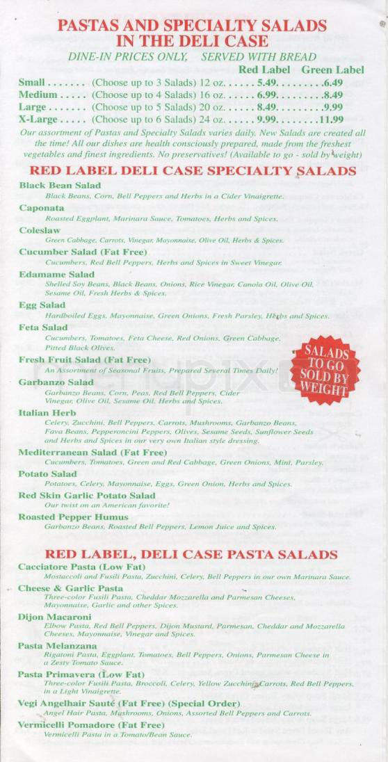 Salads Galore - Encino, CA menu_pic