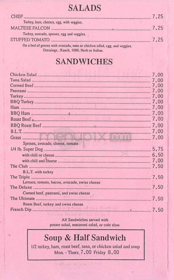 The San Marino Cafe - Glendale, CA menu_pic