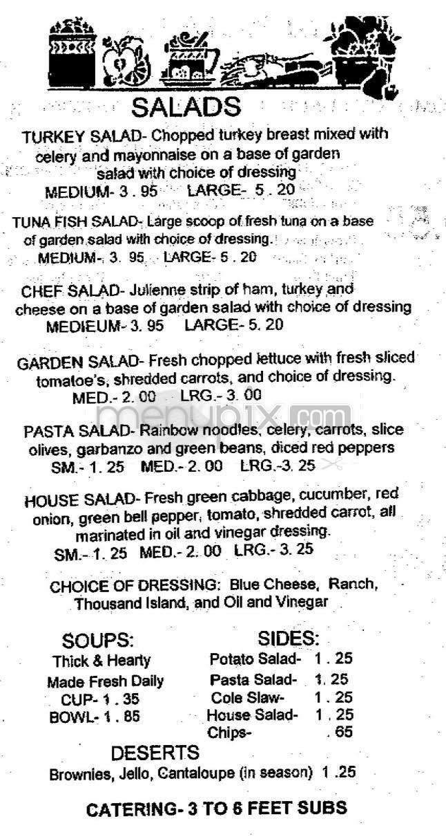 Sandwich Factory - Encino, CA menu_pic
