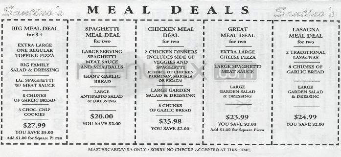 Santino's NY Pizza - Sherman Oaks, CA menu_pic