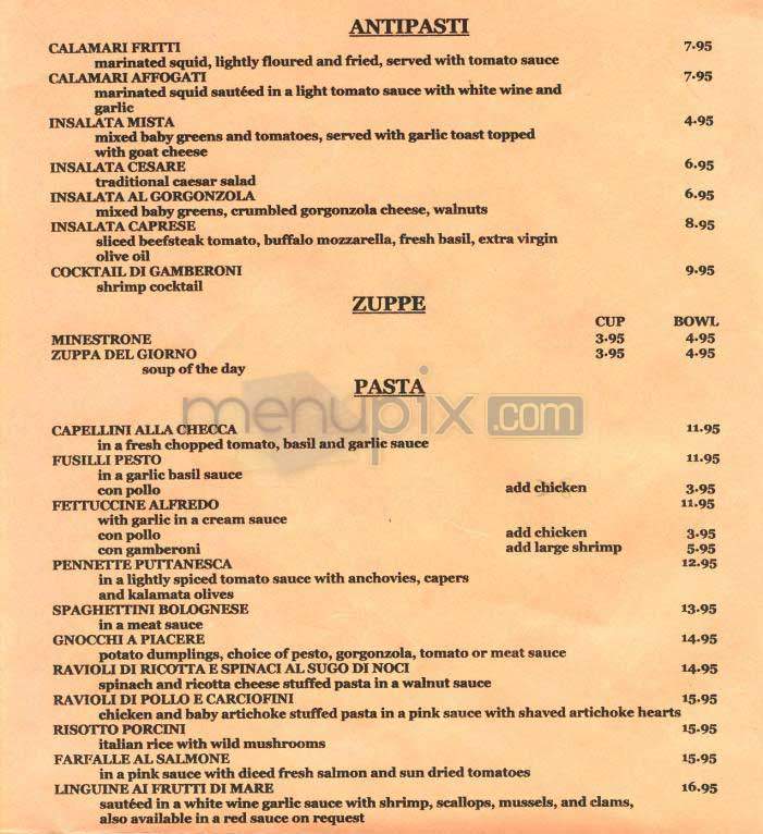 Sapori Cucina - West Hollywood, CA menu_pic