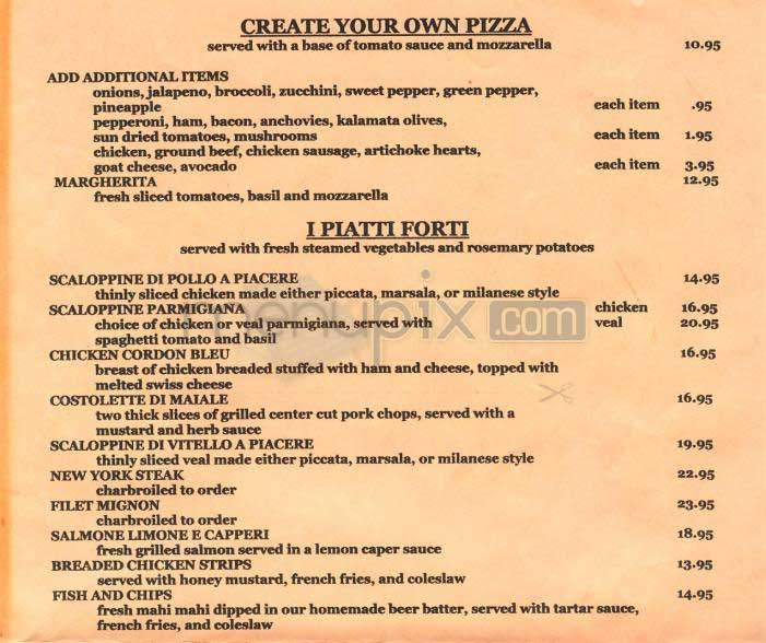 Sapori Cucina - West Hollywood, CA menu_pic
