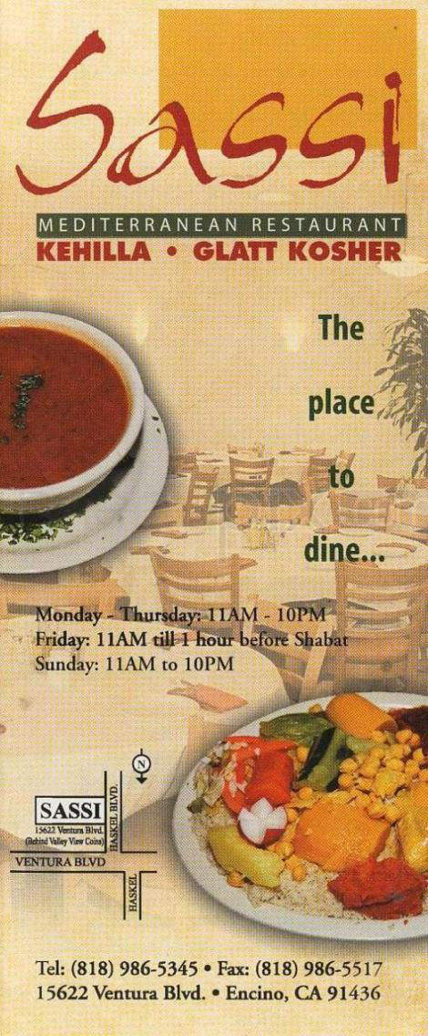 Sassi - Encino, CA menu_pic