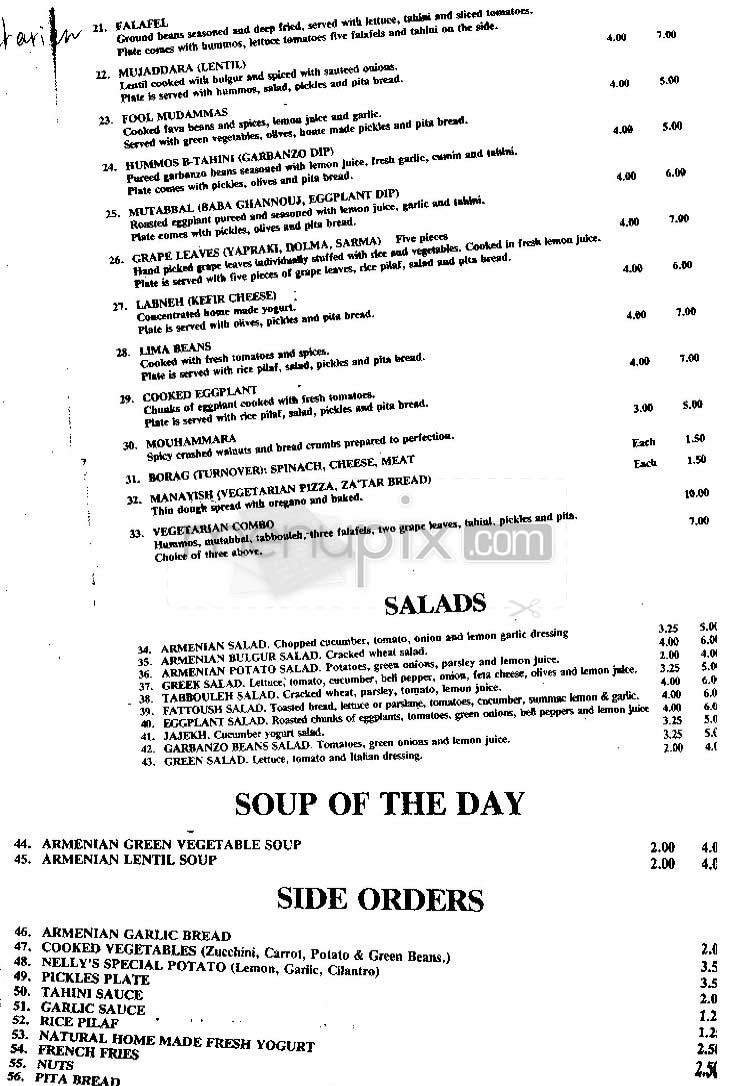 Sasoon - Tarzana, CA menu_pic