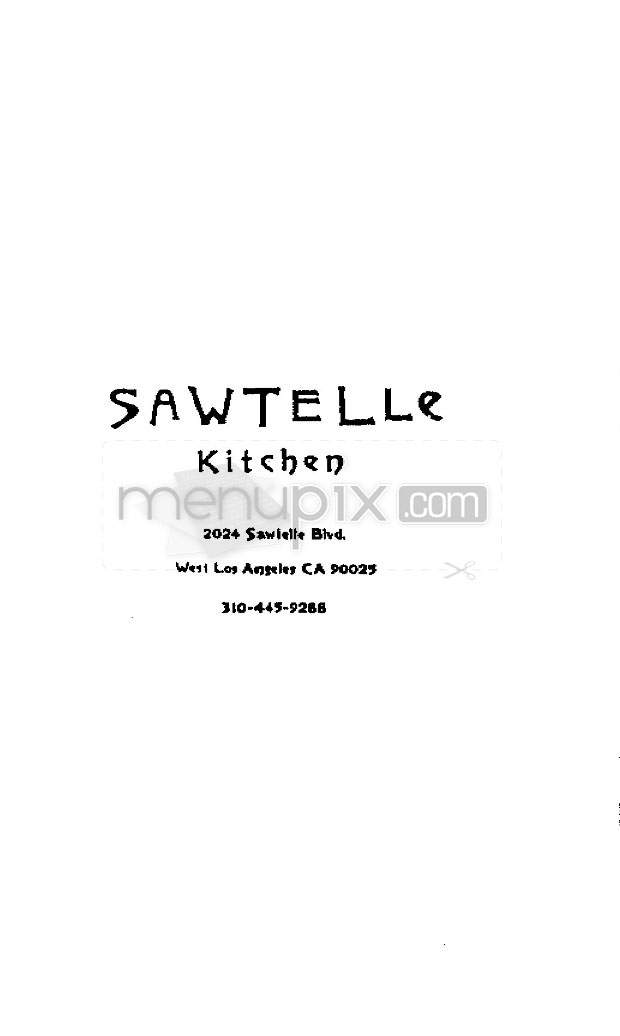 Sawtelle Kitchen - Los Angeles, CA menu_pic