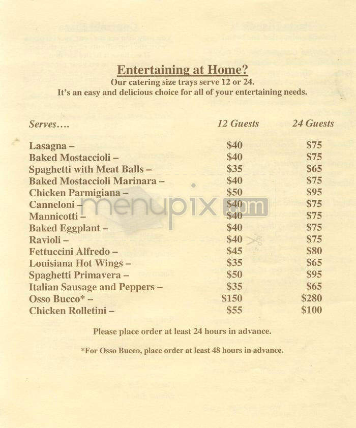 Scarantino's - Pasadena, CA menu_pic