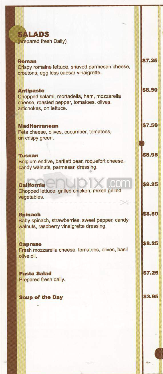 Sidewalk Cafe - Burbank, CA menu_pic