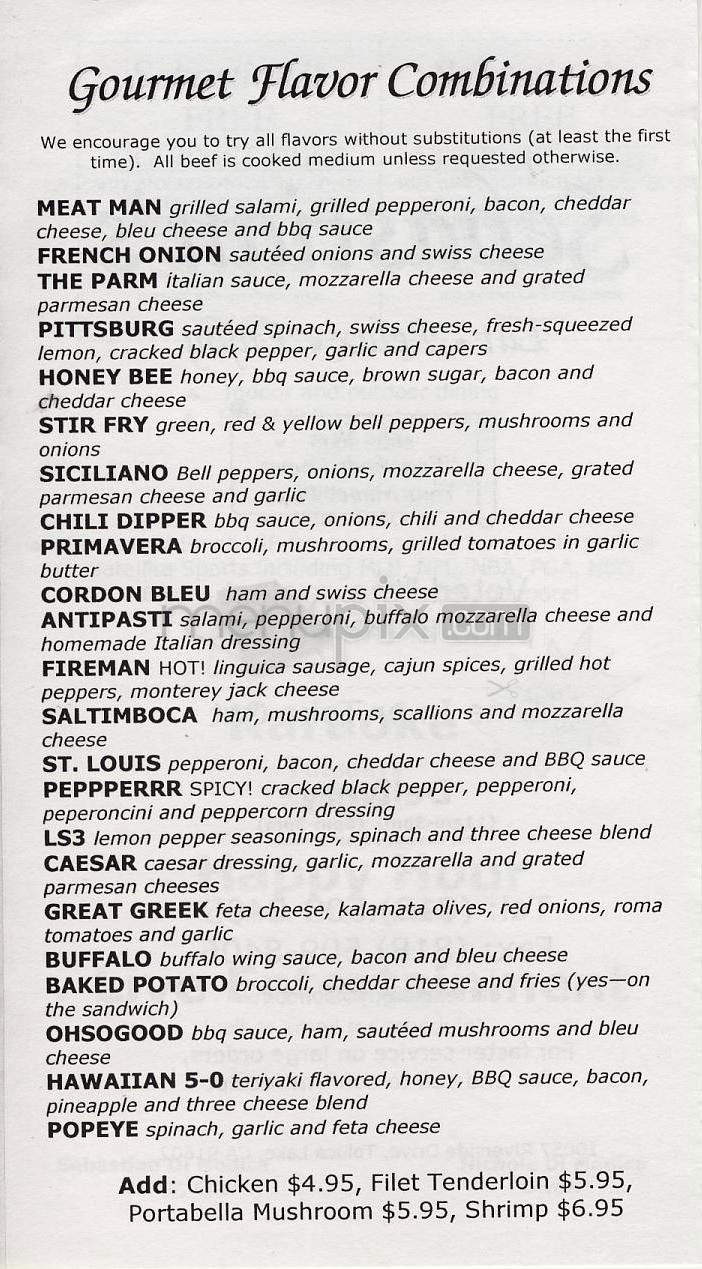 Sebastian's - Toluca Lake, CA menu_pic