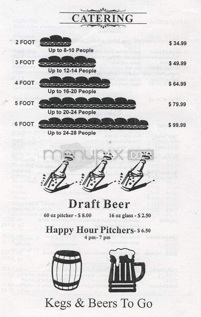 Sepi's Giant Submarines - Los Angeles, CA menu_pic