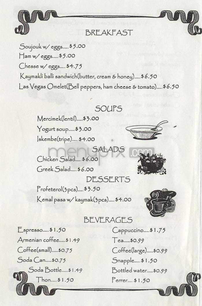 Sevan Garden Kebab House - Los Angeles, CA menu_pic