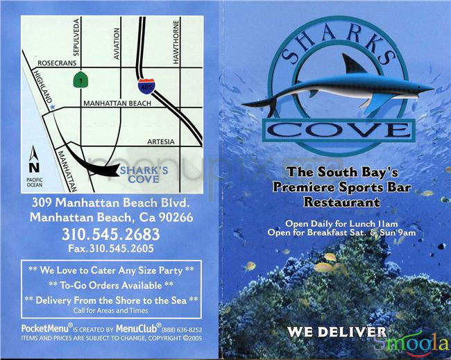 Shark's Cove - Manhattan Beach, CA menu_pic
