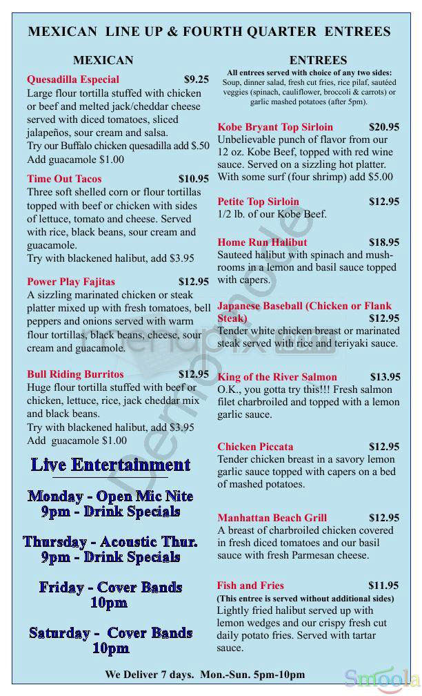 Shark's Cove - Manhattan Beach, CA menu_pic