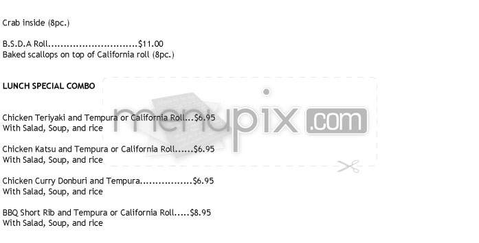 Shintaro - Los Angeles, CA menu_pic