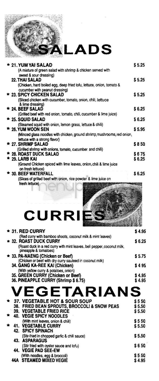 Siam Chan - Los Angeles, CA menu_pic