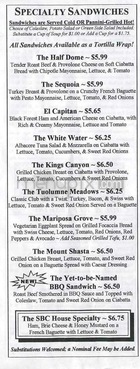 Sierra Bonita - Los Angeles, CA menu_pic