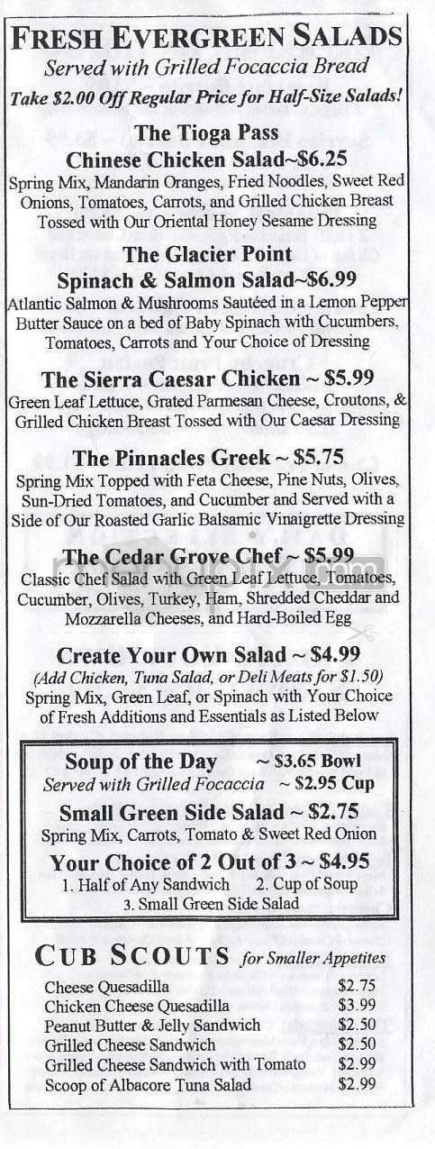 Sierra Bonita - Los Angeles, CA menu_pic