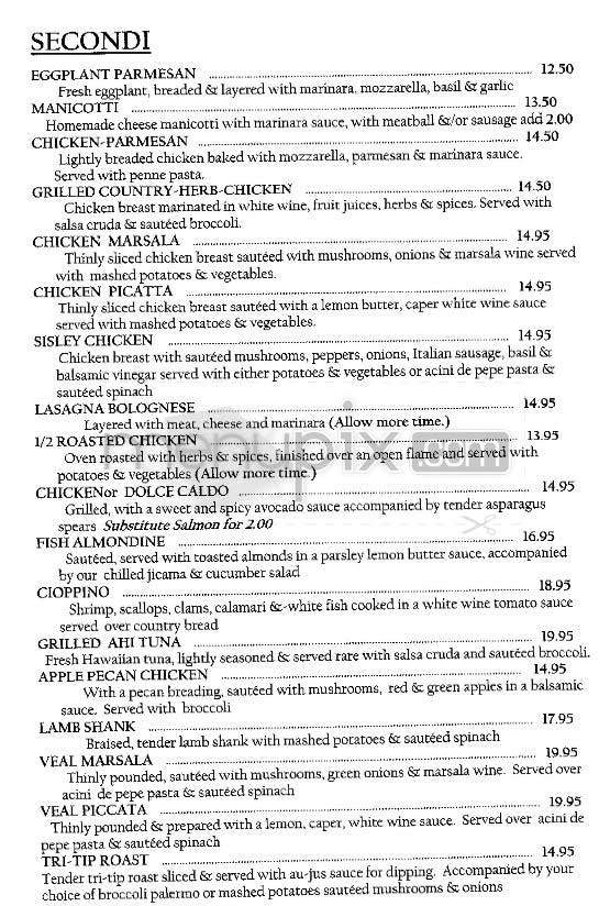 Sisley - Los Angeles, CA menu_pic