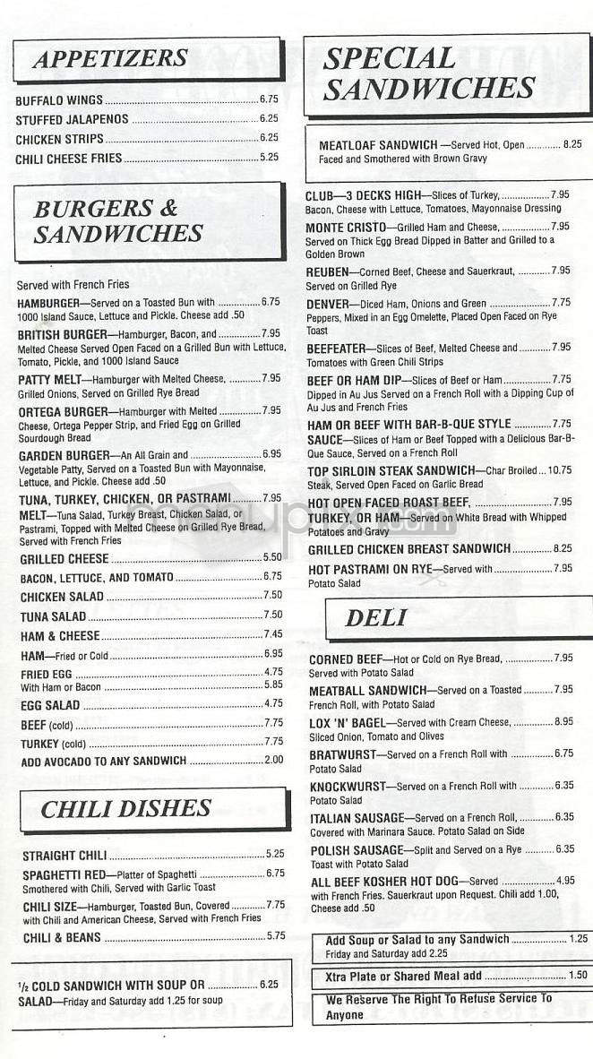 Sitton's North Hollywood Diner - North Hollywood, CA menu_pic