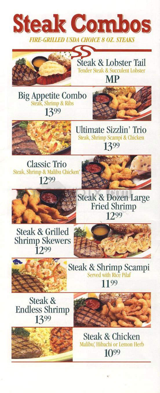 Sizzler - Los Angeles, CA menu_pic