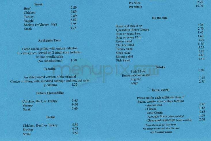 Sky's - Los Angeles, CA menu_pic