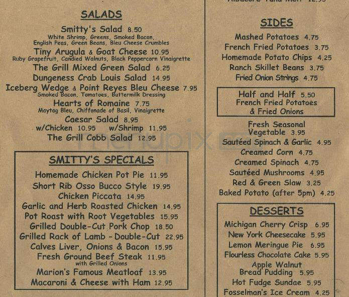 Smitty's Grill - Pasadena, CA menu_pic