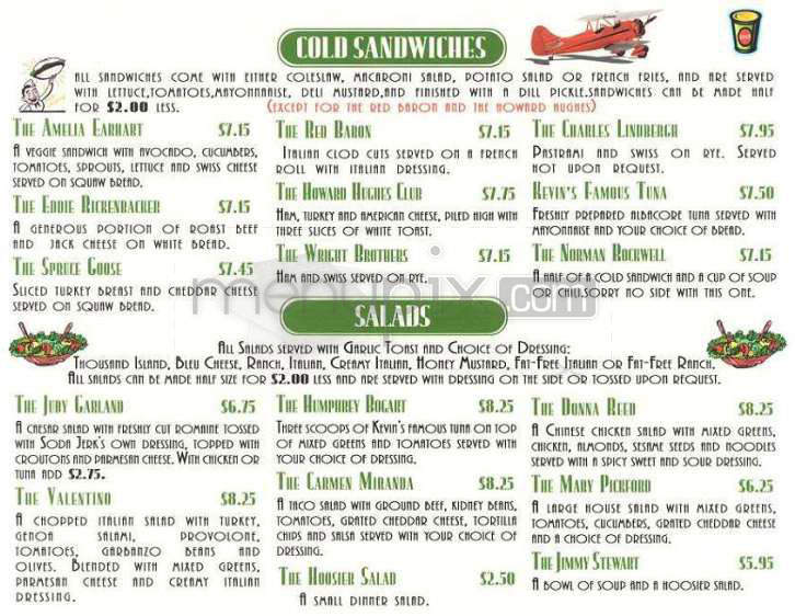 Soda Jerks - Pasadena, CA menu_pic