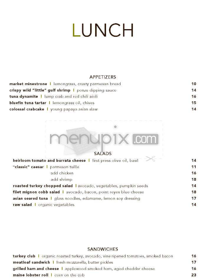 Simon LA - Los Angeles, CA menu_pic