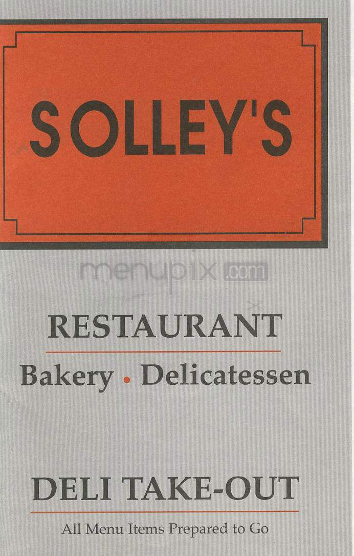 Solley's - Sherman Oaks, CA menu_pic