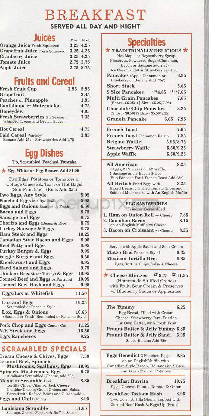Solley's - Sherman Oaks, CA menu_pic