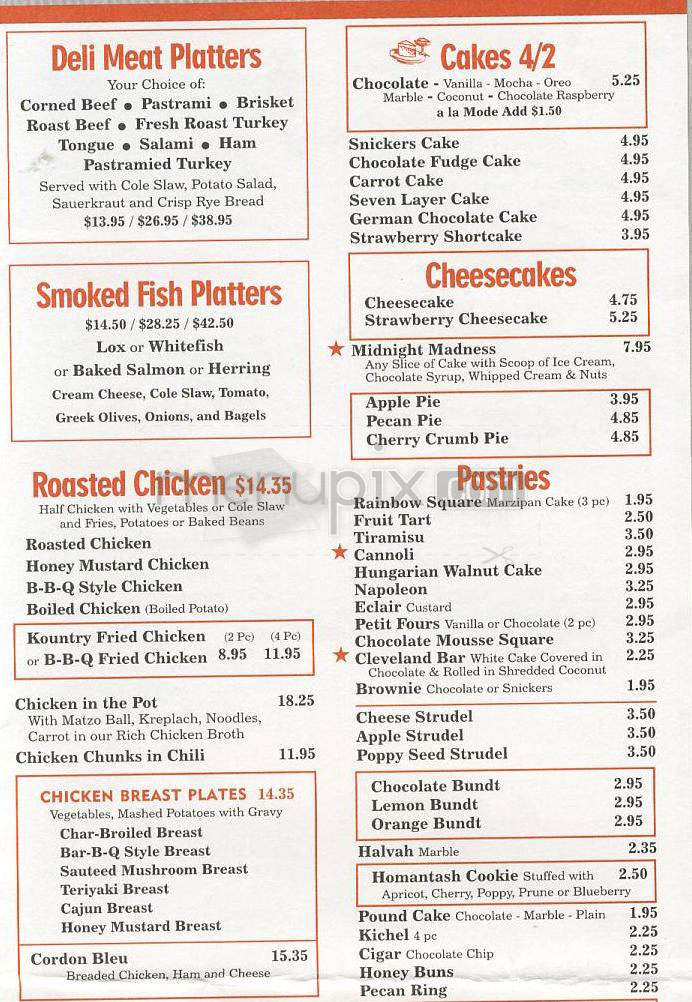 Solley's - Sherman Oaks, CA menu_pic