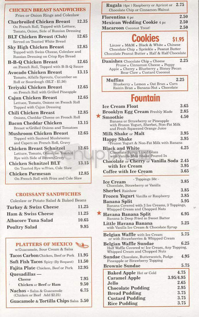 Solley's - Sherman Oaks, CA menu_pic