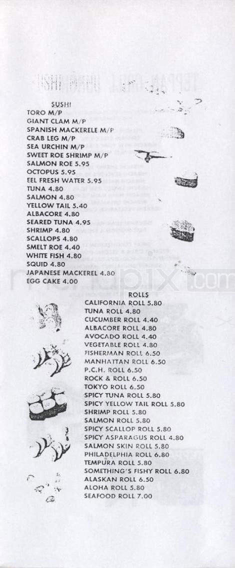 Something's Fishy - Woodland Hills, CA menu_pic