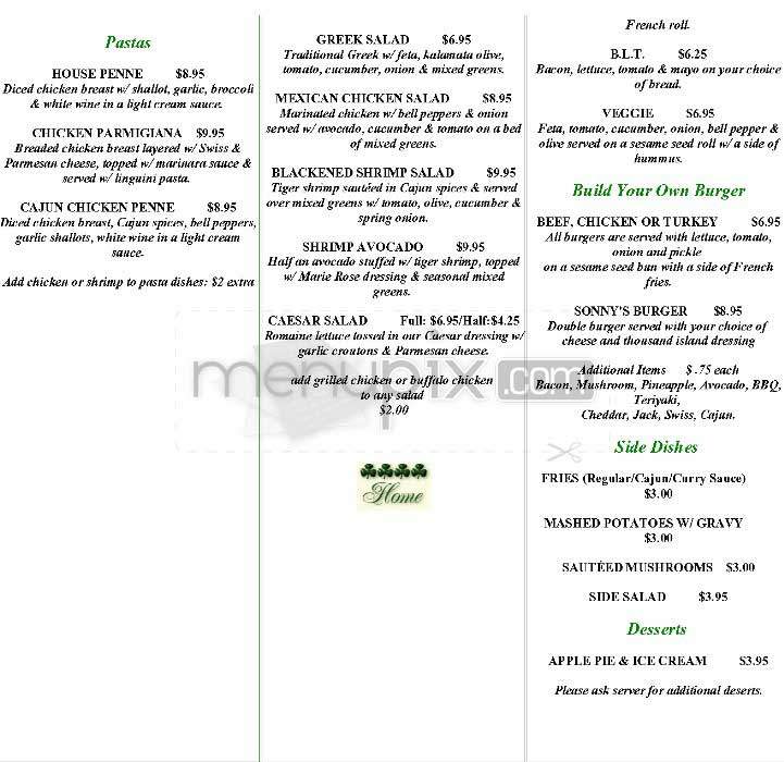 Sonny Mc Lean's Irish Pub - Santa Monica, CA menu_pic
