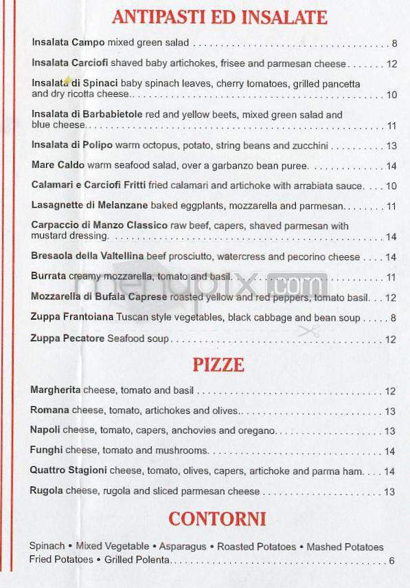 Sor Tino Ristorante - Los Angeles, CA menu_pic