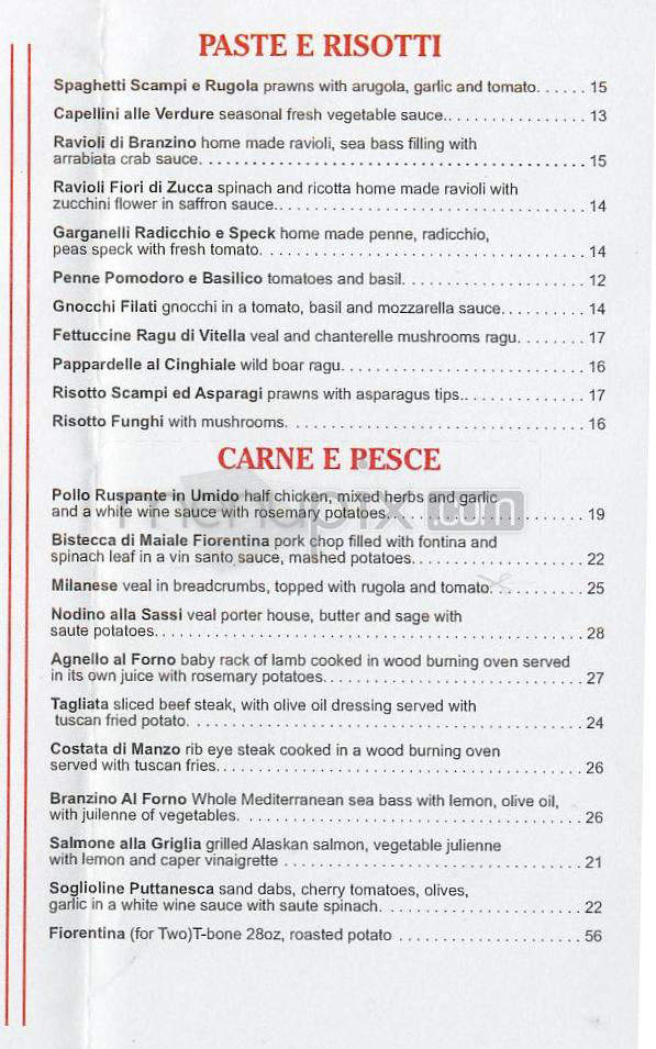 Sor Tino Ristorante - Los Angeles, CA menu_pic