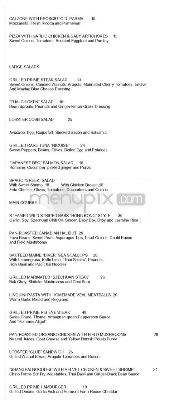 Spago - Beverly Hills, CA menu_pic