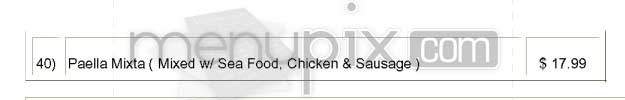 Spain - Los Angeles, CA menu_pic
