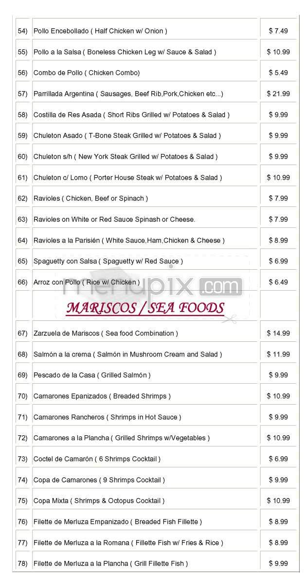 Spain - Los Angeles, CA menu_pic