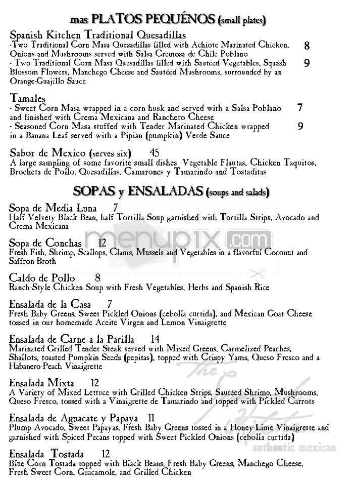 Spanish Kitchen - West Hollywood, CA menu_pic