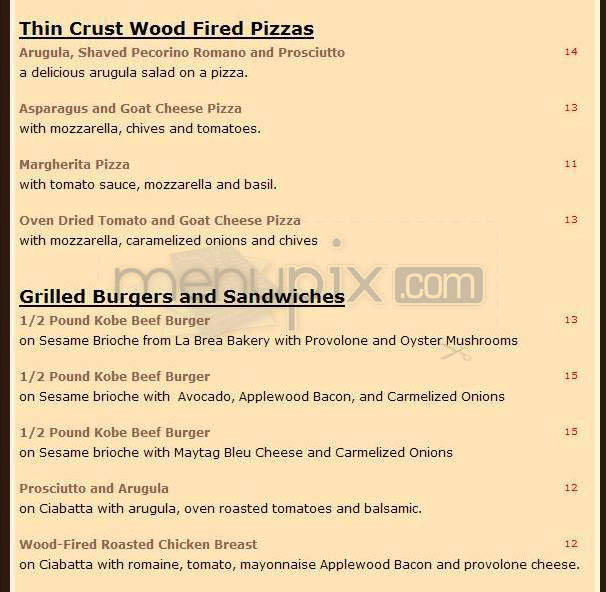Spark Woodfire Grill - Studio City, CA menu_pic