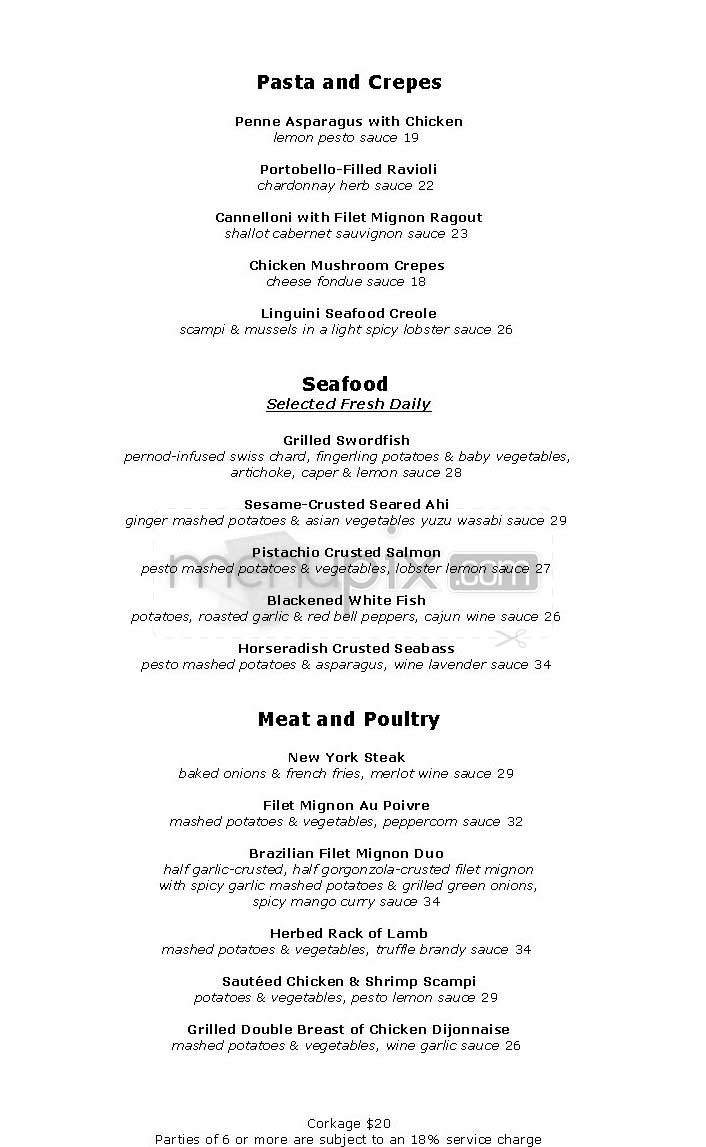 Spazio - Sherman Oaks, CA menu_pic