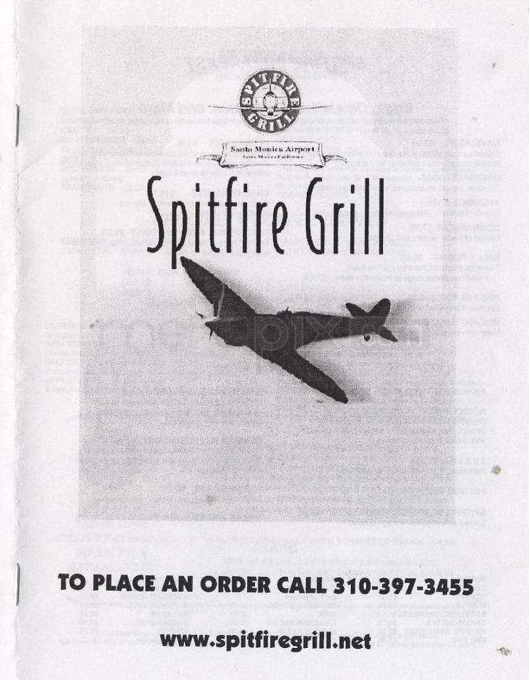 Spitfire Grill - Santa Monica, CA menu_pic