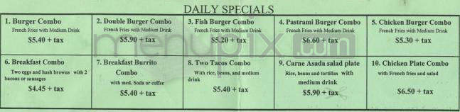 Super Burger - Pasadena, CA menu_pic