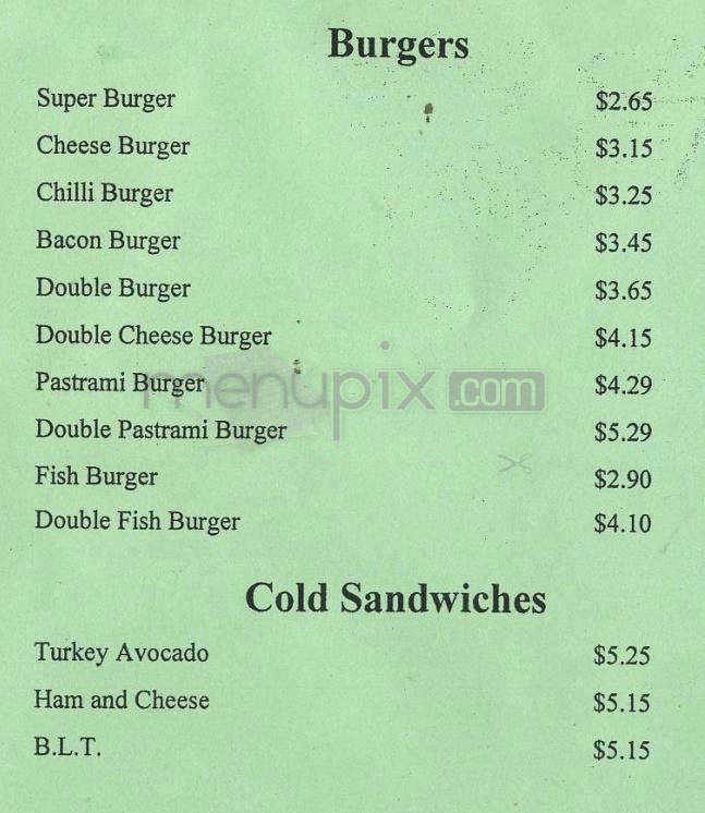 Super Burger - Pasadena, CA menu_pic