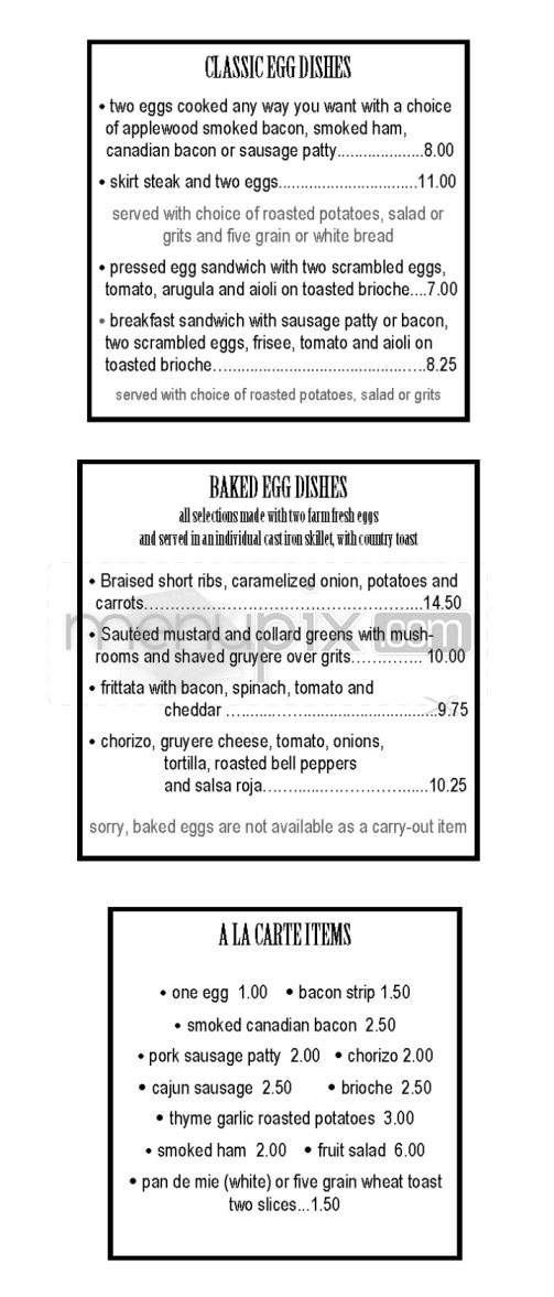 Square One Dining - Los Angeles, CA menu_pic