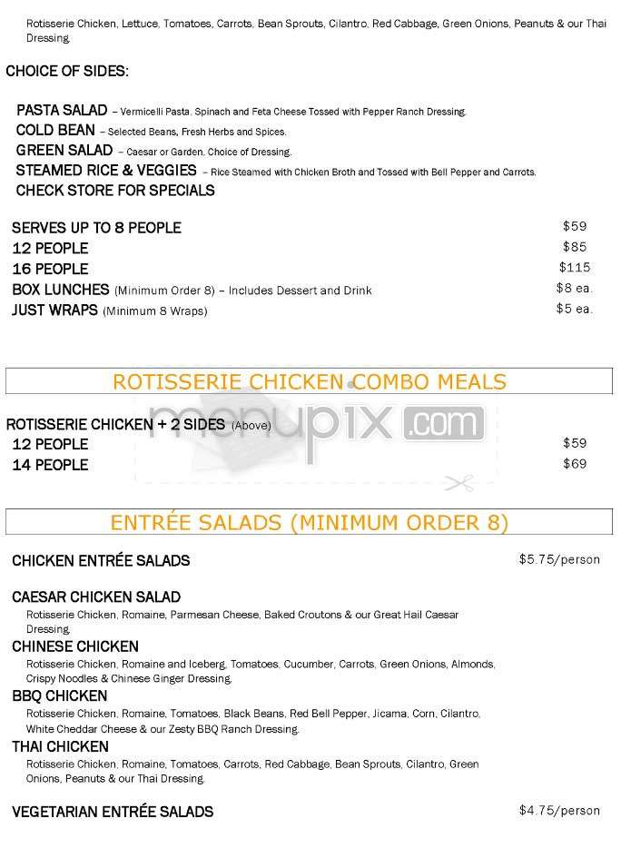 Star Chicken - Los Angeles, CA menu_pic