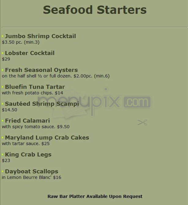 Sideways Lounge - Hollywood, CA menu_pic