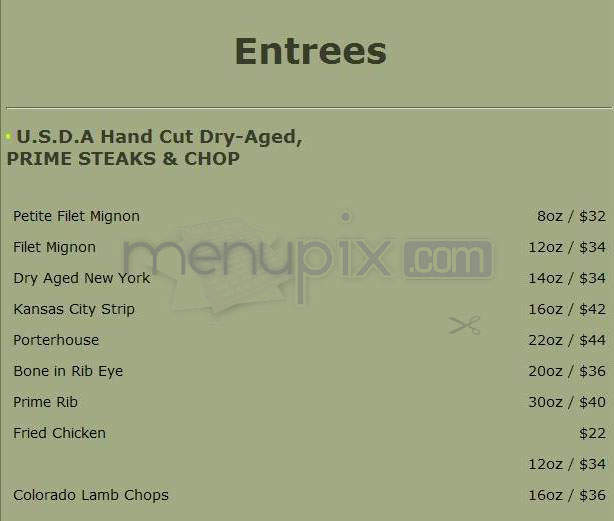 Sideways Lounge - Hollywood, CA menu_pic