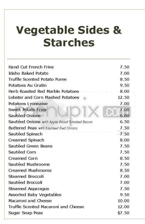 Sterling Steakhouse - Los Angeles, CA menu_pic