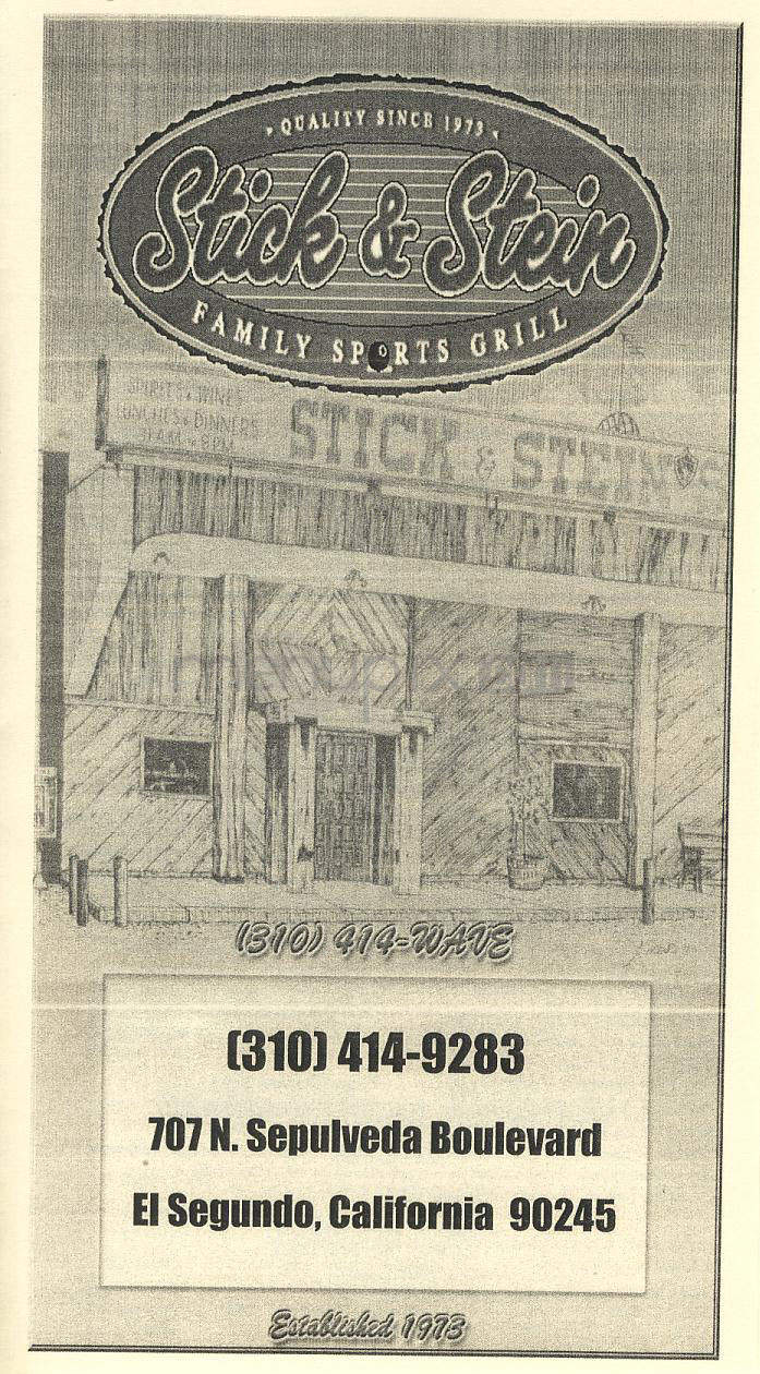 Stick & Stein Eatery - El Segundo, CA menu_pic